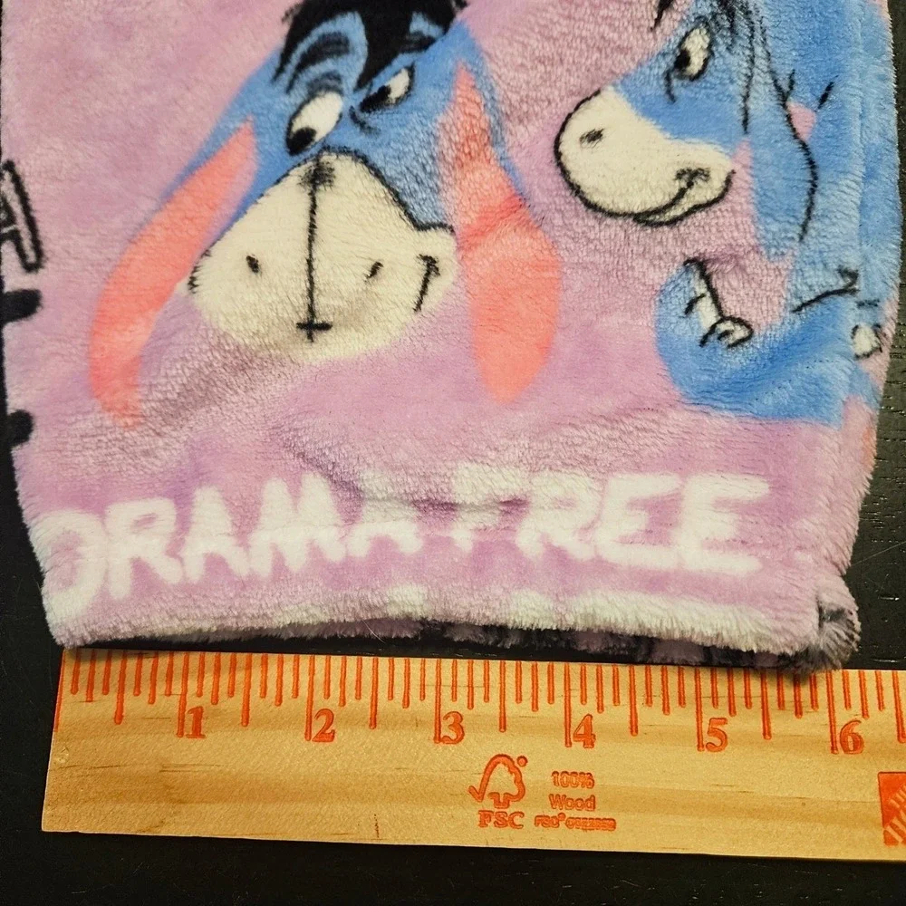 Disney Eeyore Purple Drama Free Fleece Leisure Pajama Pants XL Cozy Lounge Sleep - Picture 14 of 14